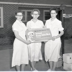 M175 National Beauty Salon Week three local beauticians 12 February 1959