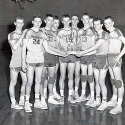 M180 MHS Boys win Class B Sand Ridge Tournament 20 February 1959