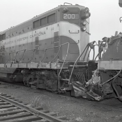 M203 Truck and train wreck near Laurens 17 April 1959