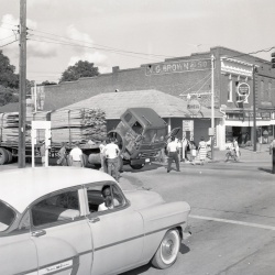 M216 Truck catches on fire at red light 22 May 1959