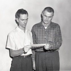 M369 Jack Gant and Jack Patterson receive check 28 September 1960