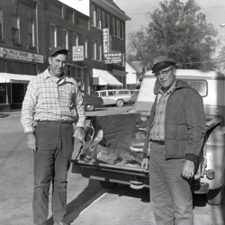 M382 Clyde Edmunds kills deer 1 December 1960 with Charlie Edmunds
