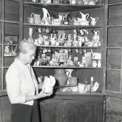 M398 Lady from Saluda with pottery collection January 1961