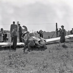 M421 Private plane crash lands in Smith's pasture on Road 62 April 8, 1961