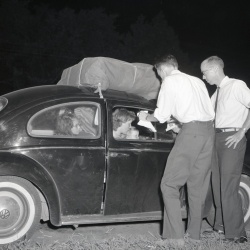 M557 Kids on trike; Jaycees give out coffee September 1962