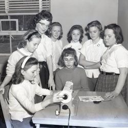 M576 4-H sewing project March 1963