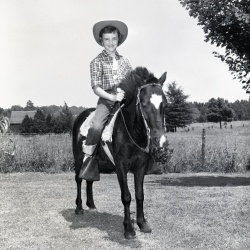 M597 Margaret Forrester on her pony September 1963