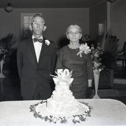 M605 Mr. and Mrs. J. B. Walker 50th wedding anniversary November 10, 1963