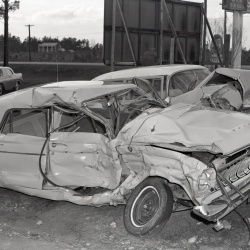 M614 Wreck on Route 28 , boy from De La Howe is fatality March 14, 1964