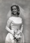 1436- Mary Lee Ferqueron  wedding dress June 12 1963