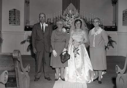 1665- Faye Taylor - Sammy Reighley wedding Alcolu SC May 1 1965