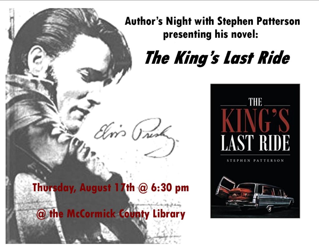 Authors Night with Stephen Patterson – Aug 17th @ 6:30 pm