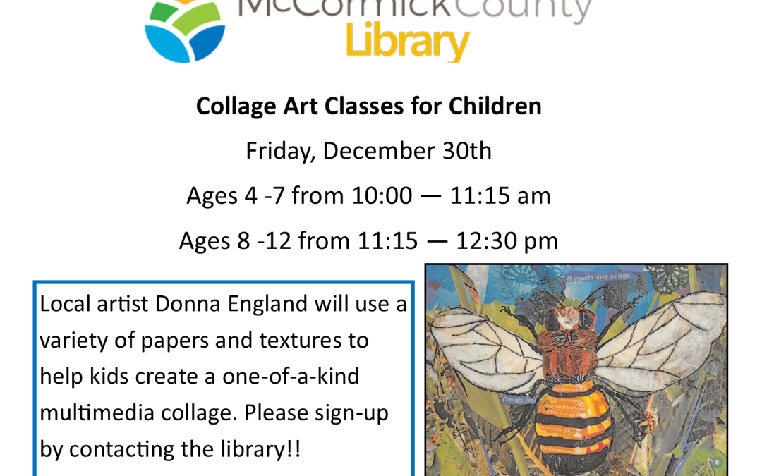 Collage Art Classes for Children – Dec. 30th
